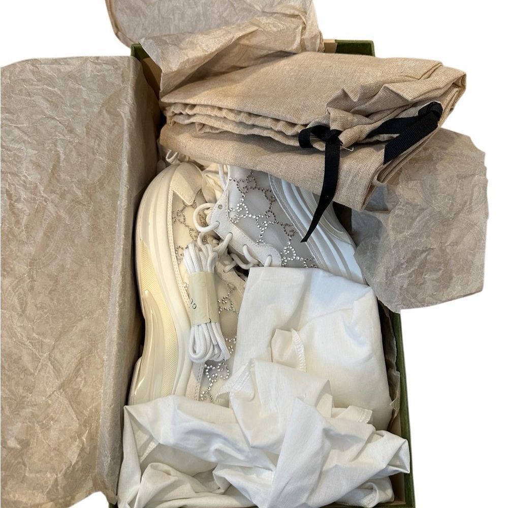 Gucci crystal GG sneaker size 38.5 - Picture 8 of 10